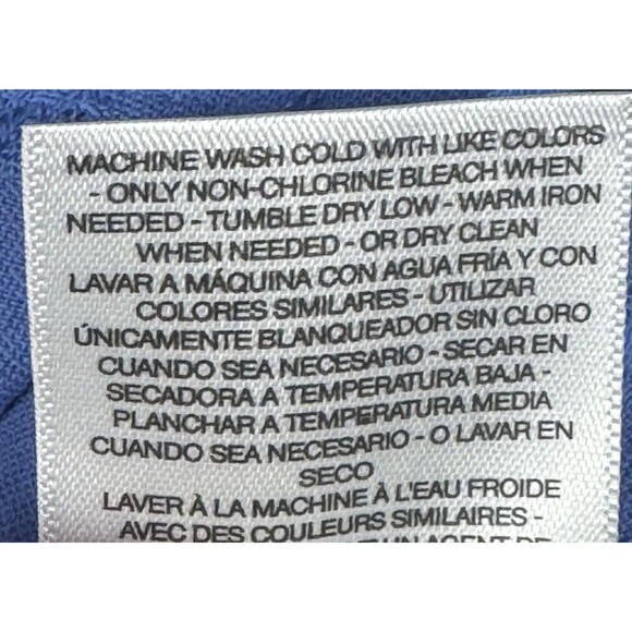 Jessica Simpson Womens Medium Blue Blouse Textured Top Long Sleeves Pullover New - Picture 7 of 7